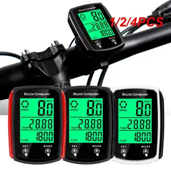 1/2/4PCS компютър кабелен GPS велосипед хронометър водоустойчив колоездене нощно виждане хронометър километраж езда