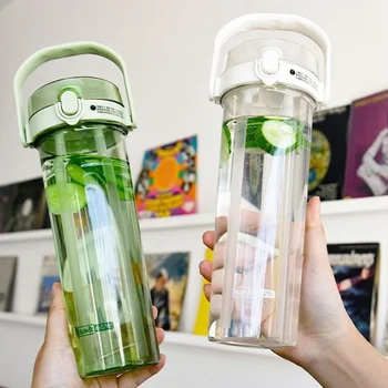 2022 Нова чаша за вода Doudoule Creative Handheld Три Drink Cup Пластмасова чаша с висок капацитет Net Red Cup