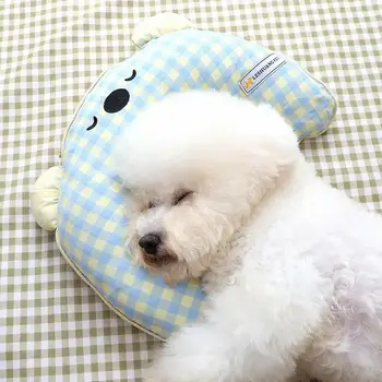 Cartoon Pet Pillow Cozy Bear Pet Pillow Cute Cartoon Design U-образен недеформируем миещ се еластичен каре за есента за котки