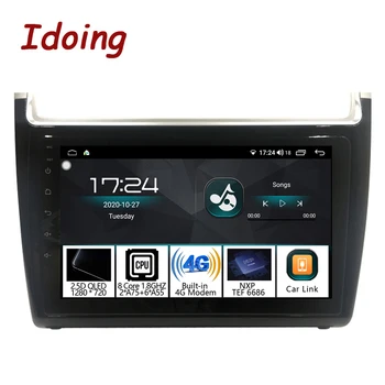Idoing Android кола радио аудио GPS мултимедиен плейър за Volkswagen POLO 5 2008-2020 главата единица кола стерео кола интелигентна система