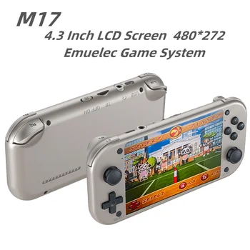 M17 4.3 инчова ретро ръчна игрова конзола 4.3 инчова 480 * 272 LCD екран Emuelec поддръжка на видео игри 30000 + игри за PSP