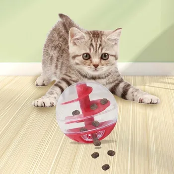 Pet Cat играчки топка коте храна хранилка спирала пропускливи храна топка забавно обучение домашни любимци образователна играчка