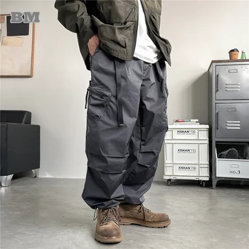 Външна мулти-джобна функция Карго панталони Мъжко облекло Корейски висококачествени улични облекла Модерни панталони Harajuku ежедневни панталони мъжки