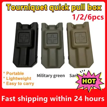 Външна тактическа кутия за съхранение на турникет Бързо издърпване на ръкава Военна EDC чанта Комплекти за първа помощ Найлонова ротационна превръзка