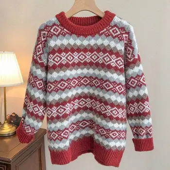Ежедневни пуловери за мъжко облекло мъжки пуловер геометрия пуловер реколта поло пуловери случайни безплатна доставка мъжки дрехи