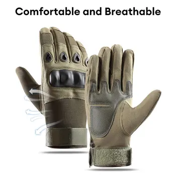 Зимни спортни ръкавици с палмови износоустойчиви подложки Непромокаеми предпазители от въглеродни влакна Бойно обучение Тактически ръкавици