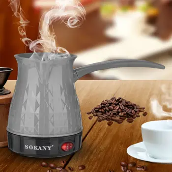 Кафе Направете 500W 500ml неръждаема стомана разделени италиански мока пот гръцки турски електрически кафе кана преносим еспресо машина