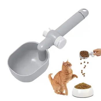 Лъжичка за хранене на котки Многофункционална лъжица за хранене на домашни любимци за кучешка и котешка храна Храна за кучета Scooper за контейнери Контрол на порциите