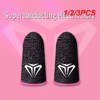 1/2/3PCS 10-Gaming пръст ръкави капак дишаща пръсти ръкав за PUBG мобилни геймпадове чувствителен сензорен екран пръст креватчета