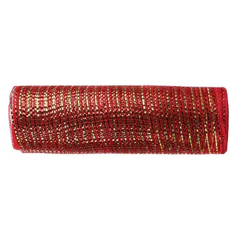 1 Roll DIY панделка лъкове Deco Mesh/10 ярда златни телени мрежи панделки Коледа подарък опаковане мрежа за коледна украса