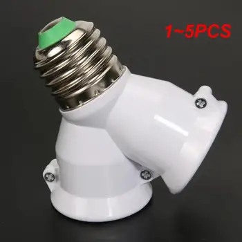  1 ~ 5PCS в 1 двойно E27 гнездо база удължител сплитер конвертор щепсел халогенна лампа крушка титуляр мед контакт адаптер инструмент