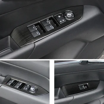 1 Комплект конзола за превключване на предавките за автомобили Капак на панела Подстригване на държача за чаши Капак на капака на прозореца на вратата за Mazda CX-5 CX5 2017-2020 LHD