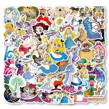 10/30/50PCS Disney филм Алиса в страната на чудесата карикатура стикер DIY лаптоп багаж скейтборд графити стикери забавно за детски играчки подарък
