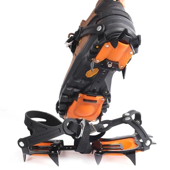 10 Зъби Gripper Spike обувки Нокти Дръжки Външни ботуши Катерене Crampons Non-подхлъзване планински път Crampons в сняг аксесоари