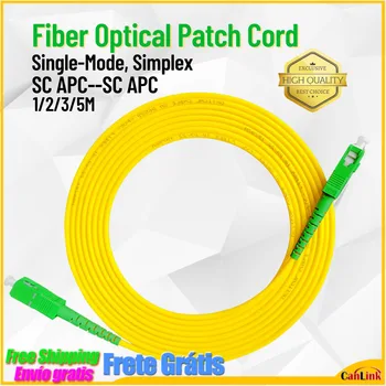 10pcs/lot SC/APC Fiber Optic Patch Cord 1/2/3/5m Jumper Single Mode SimplexSC APC SM Simplex 3.0mm FTTH