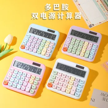 12 цифрен дисплей калкулатор Механична клавиатура калкулатор Двойно захранване Висока естетика за офис студент специфичен компютър
