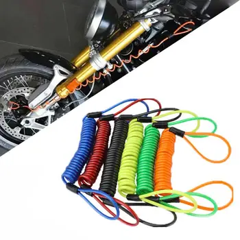 120cm мотоциклет напомняне кабел сигурност напомняне велосипед скутер скутер безопасност анти-кражба диск заключване въже мотоциклет безопасност