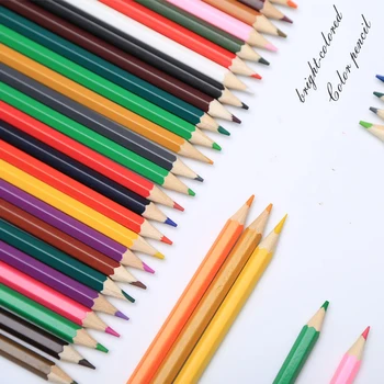 12Colors Маслени дървени цветни моливи Акварелен молив Студентска скица Комплект моливи за рисуване за професионални консумативи за рисуване