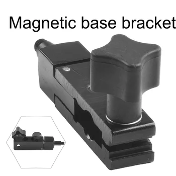 1pc кардан регулируем въртящ се индикатор за ниво на набиране за магнитна основа стойка притежател черен измервателен инструмент аксесоари