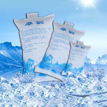 1PC Лед за многократна употреба Гел за инжектиране на вода Суха охладителна чанта Торбички за глазура Студен компрес Охладете храните Съхранявайте чанти Инструменти за сладолед