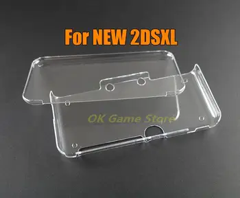 1set Clear Crystal Hard Shell Защитен калъф за Nintendo New 2DS XL LL Защитни калъфи за нови 2dsxl ll игри геймпад