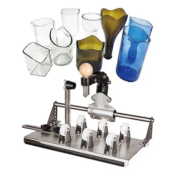 1Set стъклена бутилка Кътър Инструмент за рязане на стъкло за квадратни, кръгли бутилки и тесни места с аксесоари