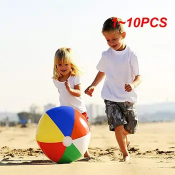 1~10PCS Най-новите 25CM цветни бебешки деца учат плажна топка морски плувен басейн водна игра топка надуваеми деца образователни