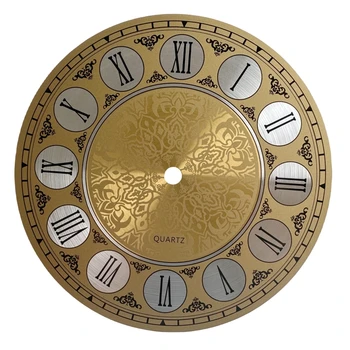 1бр Алуминий 7 в диаметри 180 мм реколта алуминиеви метални стена часовник циферблат лицето римски цифри Начало декор