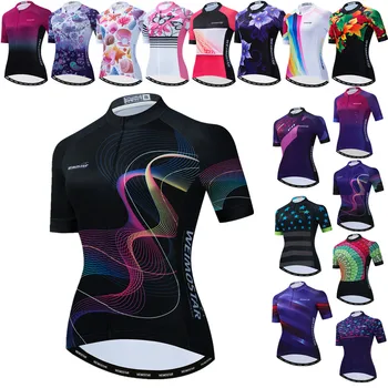 2021 Лятно колоездачно джърси жени с къс ръкав MTB Bike Jersey Shirt Quick Dry Bike Team Облекло за велосипеди Maillot Ciclismo
