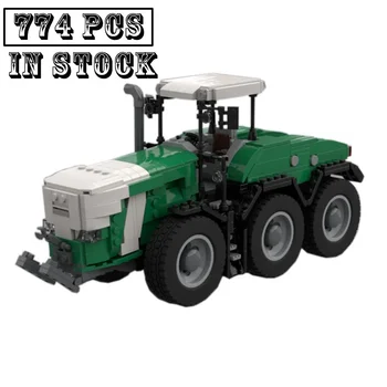 2021 НОВО Случай IH селскостопански трактор Fendt Trisix Vario сграда блок MOC-83784 камион монтаж играчка модел рожден ден подаръци