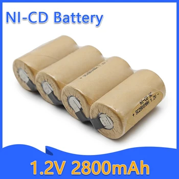 2023 Нова акумулаторна 1.2V 2800mAh Ni-Cd батерия, за бормашина за отвертки за електроинструменти 1.2V Ni-Cd Сменете батерията
