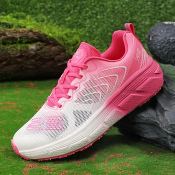 2023 Нови дамски маратонки Дишащи обувки за бягане Леки маратонки за джогинг за жени Нисък връх Маратонки за бягане на открито