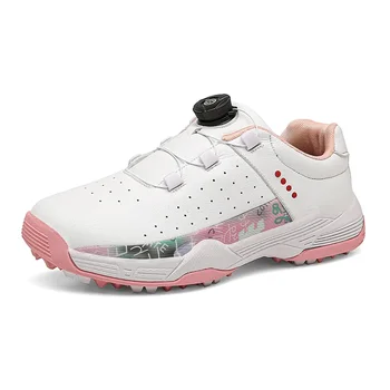 2023 Нови дамски обувки за голф Удобни обувки за голфър Бързо завързване голф обувки за обучение Нисък връх Открит трева ходене маратонки