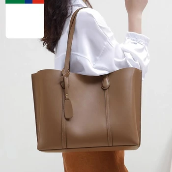 2023 Ново пристигане Дамски модни PU кожени голяма пазарска чанта с голям капацитет чанти за есенни и зимни чанти за рамо Q565