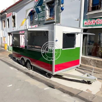 2024 CE сертифицирано ремарке за сладолед Мобилен камион за храна Мобилен бар ремарке Напълно оборудвано ремарке за храна