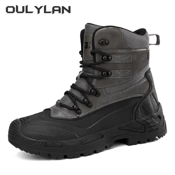2024 Армейски тактически ботуши Мъже Военни бойни тренировъчни ботуши Катерене на открито Туристически обувки Мъжка безопасност на труда Пустинни обувки