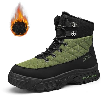 2024 Зимни снежни спортни обувки за пътуване Обувки за пътуване Уличен стил Модерен къмпинг Военна обувка Мъжки Masculinos Zapatillas Hombre