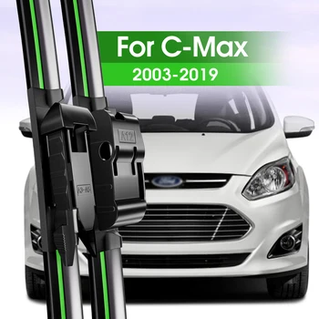 2x Предни чистачки на предното стъкло за Ford C-Max CMax C Max 2003-2019 2004 2007 2008 2011 2014 2018 Аксесоари за прозорци на предното стъкло