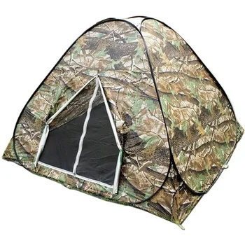 3-4persons Pop Up Lazy Tent Outdoor Travel Camping Camouflage Color Fold In A Round Carry Bag Easy Take Portable Quick Open