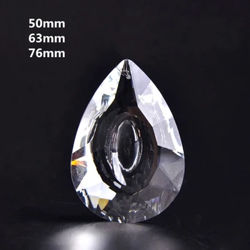 38mm-76mm Ясно дракон око форма кристал нишка капка аксесоари стъкло висящи осветление декорация кристал призма висулки