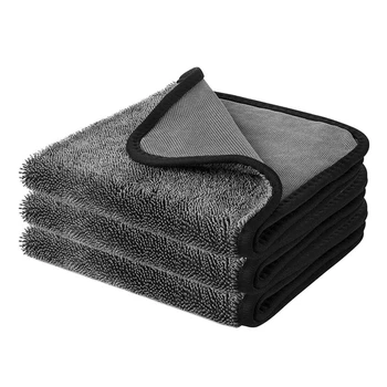 3PCS микрофибърни кърпи, лъскава вана бързо суха кърпа абсорбираща душ кабина кърпа