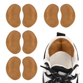 4 чифта Свободна подмяна на обувки Ежедневно Мъже Жени Блистер петата възглавница вложка Solid Soft За ботуши Защита на краката против хлъзгане