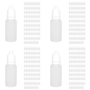 400PCS 15Ml Празни пластмасови изстискващи капкомер бутилки Eye Liquid Dropper Бутилки за многократна употреба