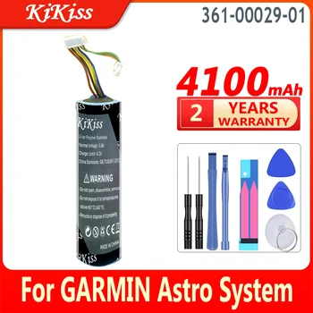 4100mAh KiKiss Нова батерия 361-00029-01 3610002901 За GARMIN Astro System DC20 DC30 DC40 цифрови батерии