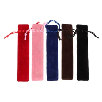 50 парчета писалка торбичка кадифе шнур писалка чанта кадифе случай молив чанта за писалка и молив (микс цветове)
