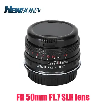 50mm F1.7 Голяма бленда Стандартен прайм пълнокадров портретен обектив за SLR фотоапарат Canon EOS PK M42