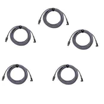 5Pcs 5M зарядно кабел за Oculus Quest 2 връзка слушалки USB 3.0 тип C данни линия трансфер тип-C към USB-A кабел