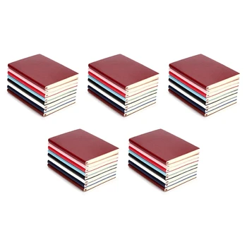 5X 6 Цветна случайна мека корица PU кожена тетрадка Писане на дневник 100 страници Облицована книга за дневник