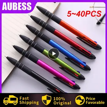 5~40PCS цветове натиснете химикалка метални стилус писалки с химикалки екран писалка за всички капацитивен екран Студентски офис