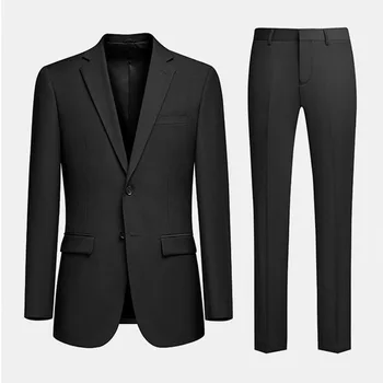 6587-2023 Мъжки костюм мъжко сако тънък свободно време професионална рокля бизнес формат